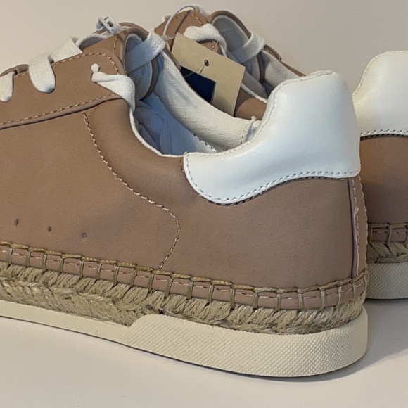 Women’s Tan Espadrille Sneakers with White Laces & Memory Foam - Picture 5 of 7